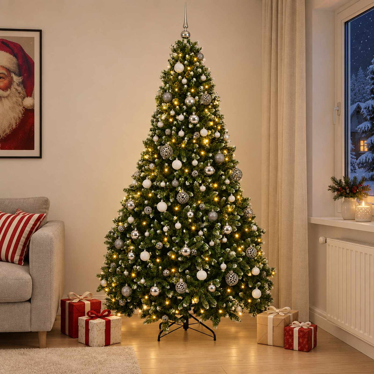 Artificial Christmas Tree Bauble LEDs