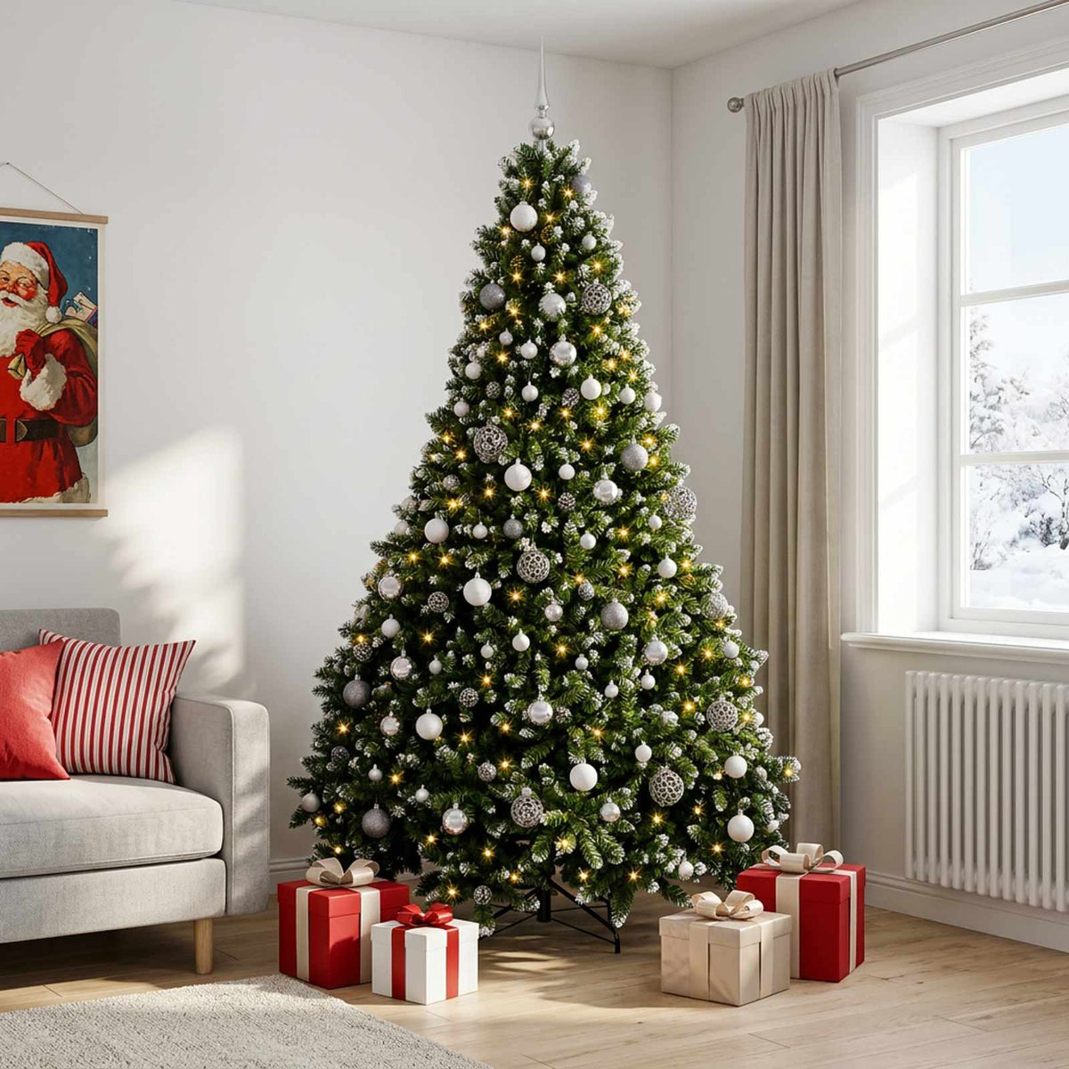 Artificial Christmas Tree Bauble LEDs
