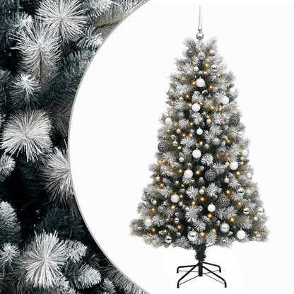 Artificial Hinged Christmas Tree Baubles LEDs