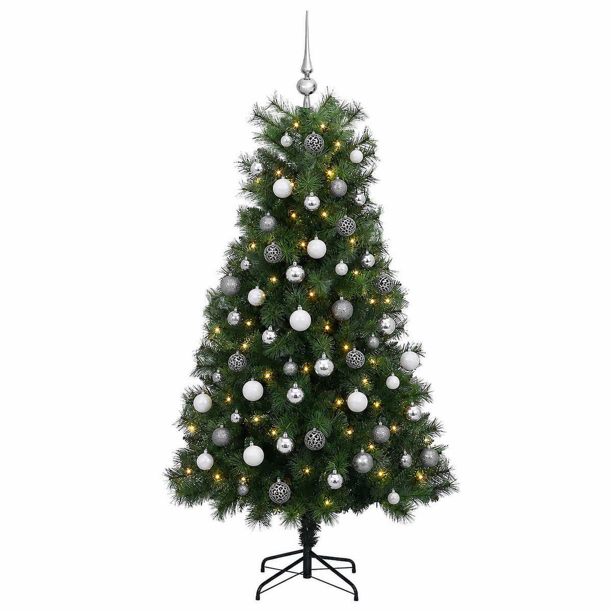 Artificial Hinged Christmas Tree Baubles LEDs