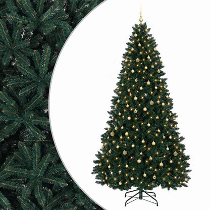 vidaXL Artificial Christmas Tree Dark Green with Bauble 300 cm 2