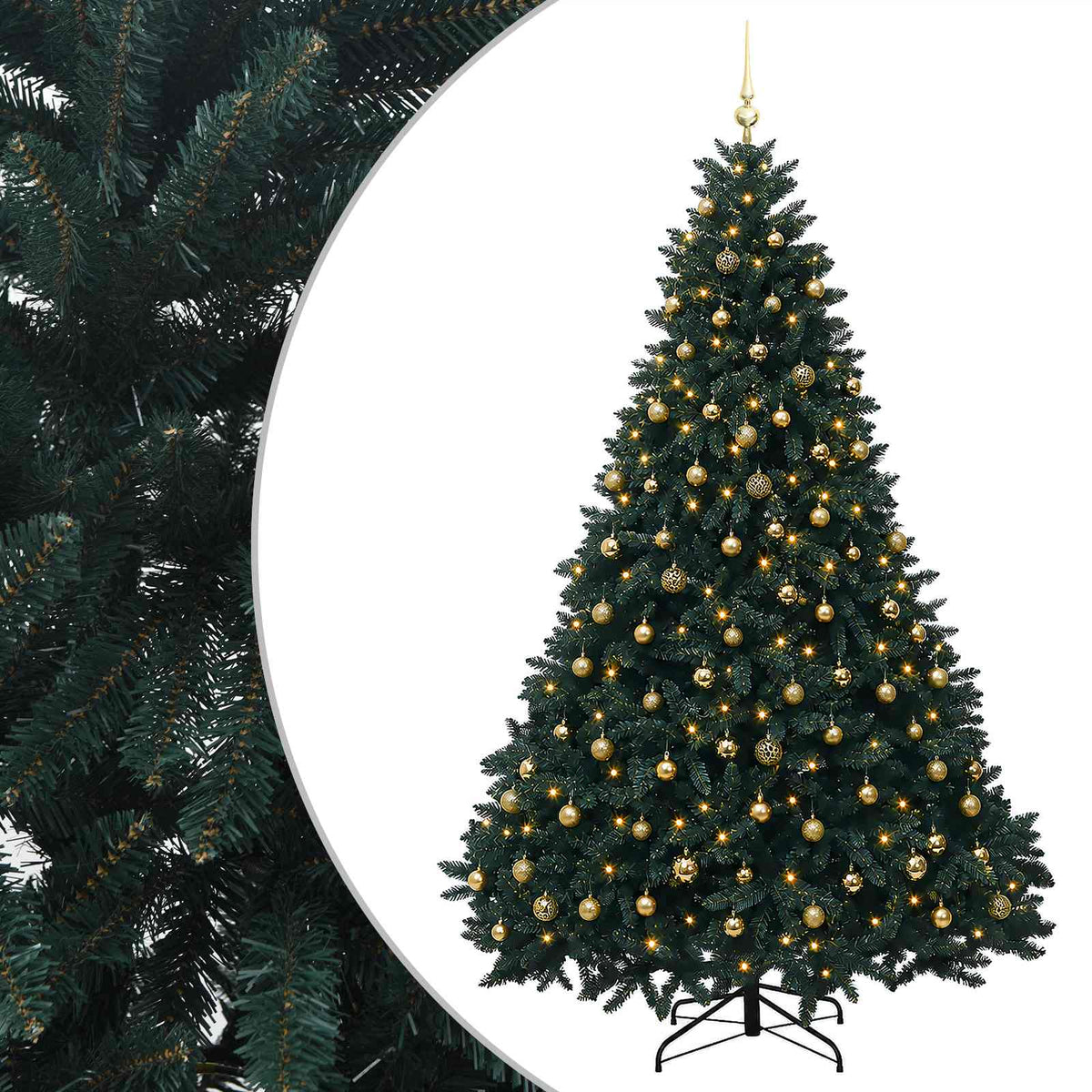 Artificial Christmas Tree Dark Green Bauble