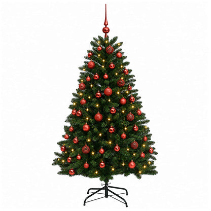 vidaXL Artificial Christmas Tree Dark Green with Bauble 270 cm 4