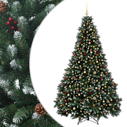 vidaXL Artificial Christmas Tree Green with Bauble 300 cm 600 LEDs 2