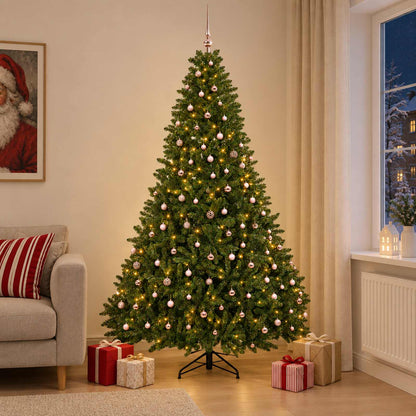 vidaXL Artificial Christmas Tree with Bauble 120 cm Light Green