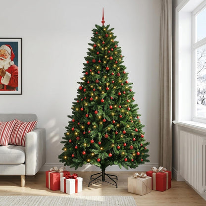 Artificial Christmas Tree Mid-green Bauble LEDs