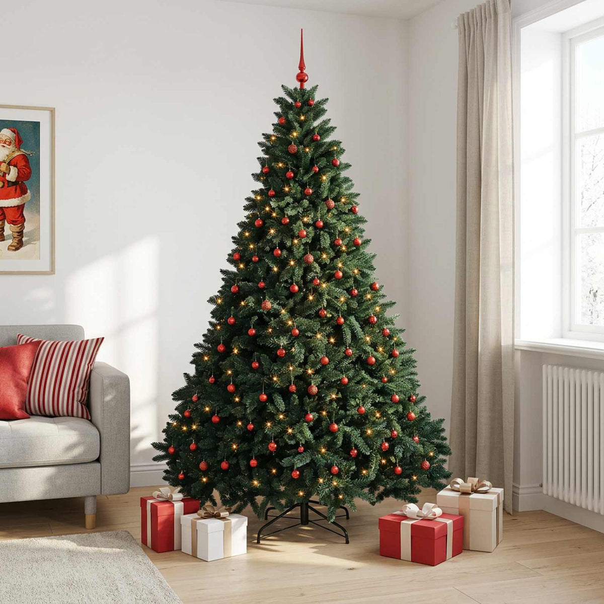 Artificial Christmas Tree Dark Green Bauble