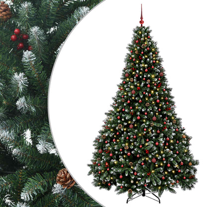 vidaXL Artificial Christmas Tree Green with Bauble 300 cm 600 LEDs 2