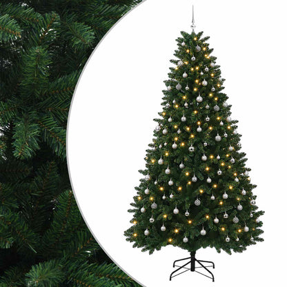 vidaXL Artificial Christmas Tree Mid-green with Bauble 300 cm 600 LEDs 2