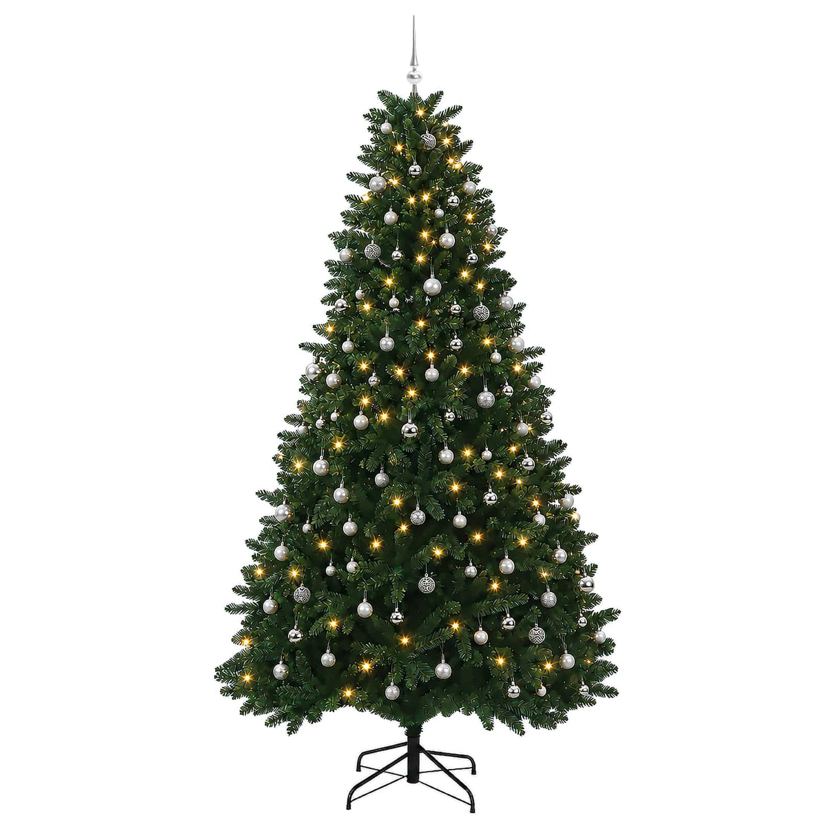 Artificial Christmas Tree Mid-green Bauble LEDs