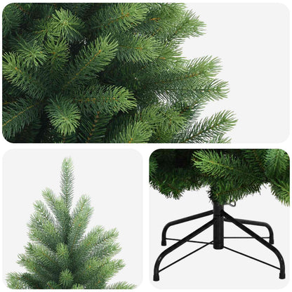 Artificial Hinged Christmas Tree PVC Metal Green