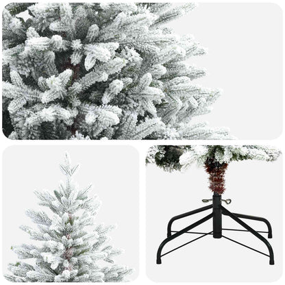 Artificial Hinged Christmas Tree PVC Metal