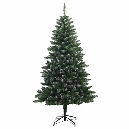 vidaXL Artificial Hinged Christmas Tree 150 cm PVC and Metal Frosted 3
