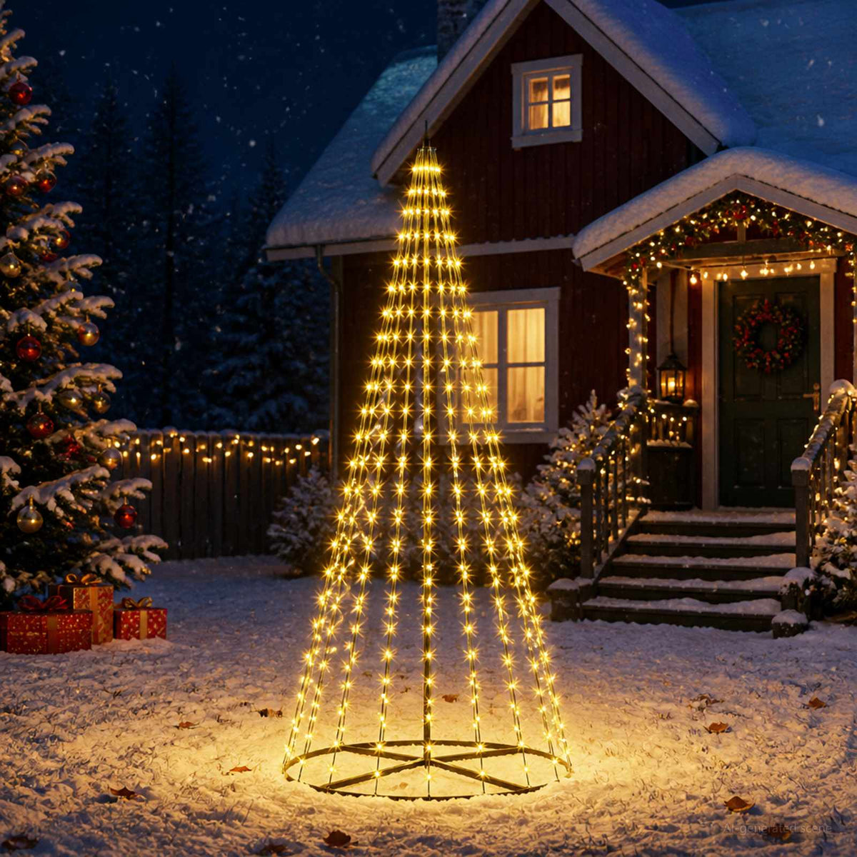 LED Christmas Tree in Black