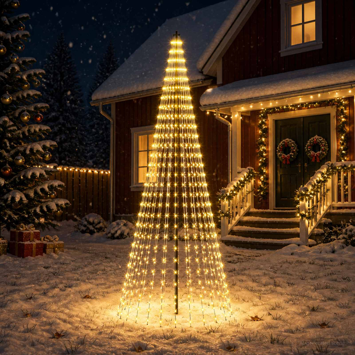 LED Christmas Tree in Black