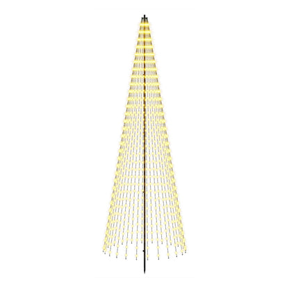 LED Christmas Tree EKENAS 270 LEDs Warm White Steel 285 cm