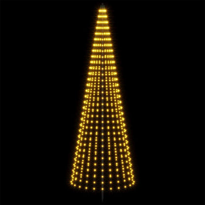 LED Christmas Tree EKENAS 270 LEDs Warm White Steel 285 cm