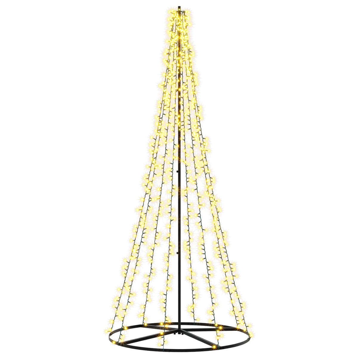 LED Christmas Tree EKENAS 540 LEDs Warm White Steel 235 cm