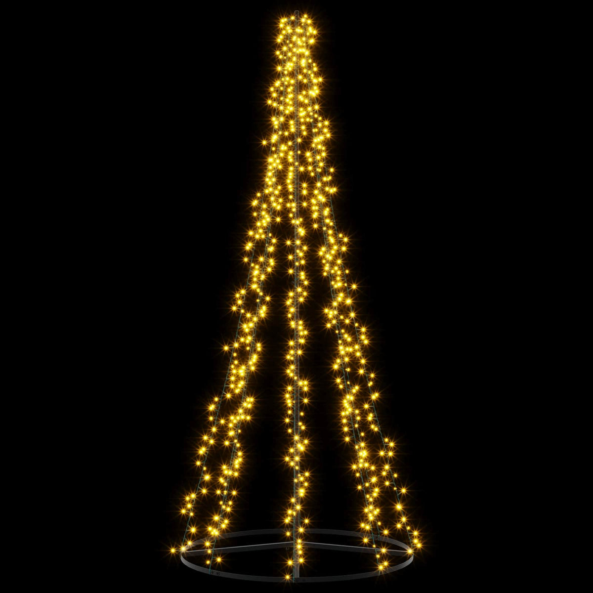 LED Christmas Tree EKENAS 540 LEDs Warm White Steel 235 cm