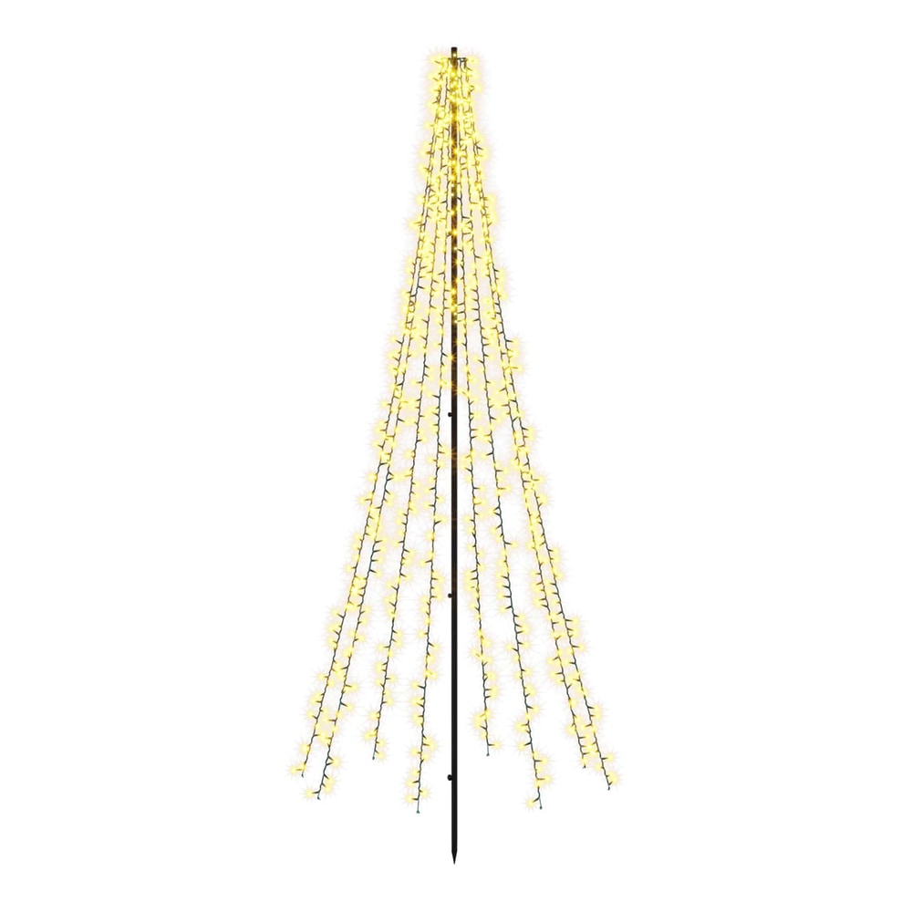 LED Christmas Tree EKENAS 540 LEDs Warm White Steel 235 cm