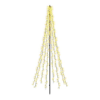 LED Christmas Tree EKENAS 540 LEDs Warm White Steel 235 cm