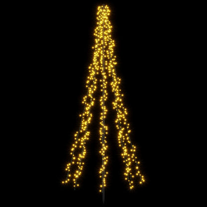 LED Christmas Tree EKENAS 540 LEDs Warm White Steel 235 cm