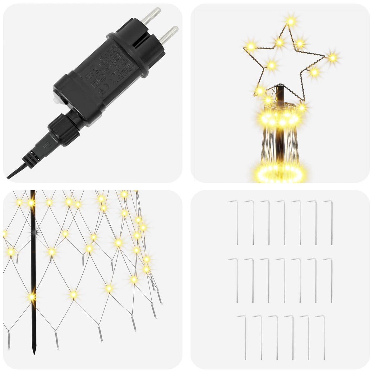 LED Christmas Tree in Black