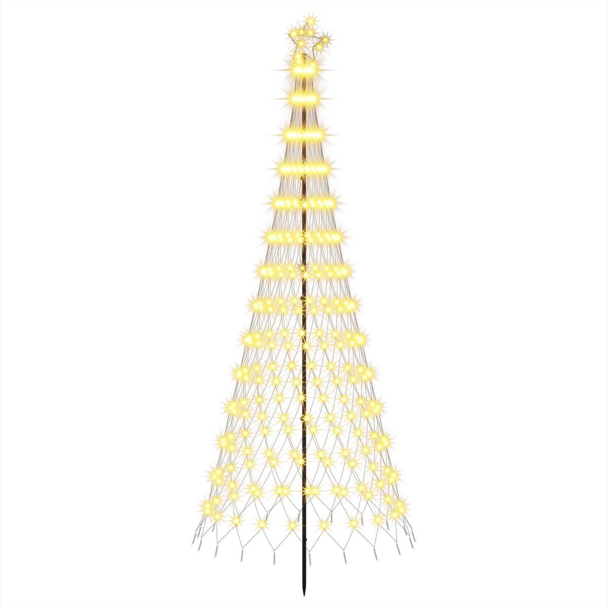 LED Christmas Tree EKENAS 230 LEDs Steel Warm white 250 cm