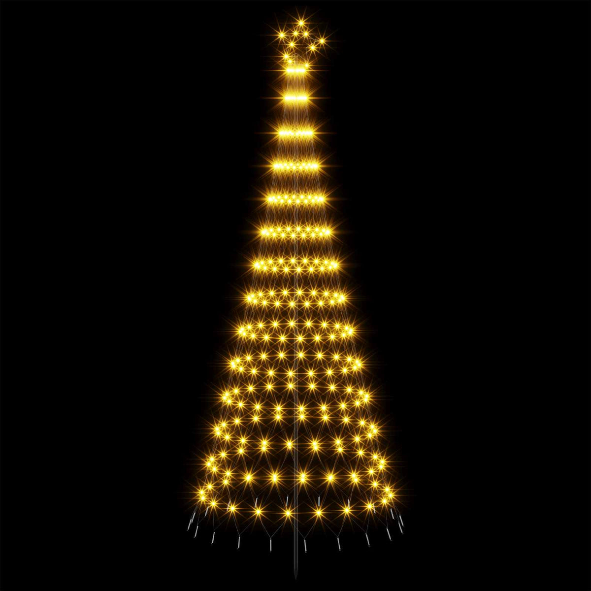 LED Christmas Tree EKENAS 230 LEDs Steel Warm white 250 cm