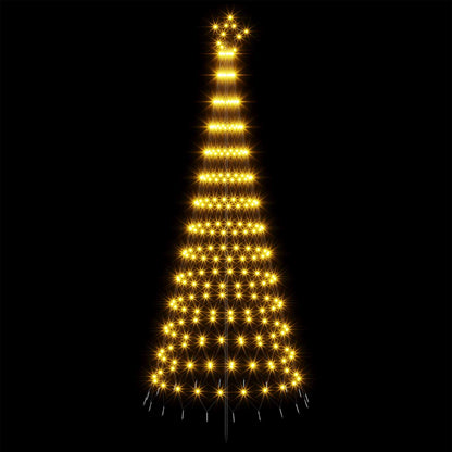 LED Christmas Tree EKENAS 230 LEDs Steel Warm white 250 cm