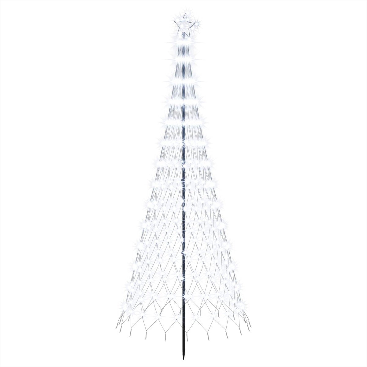 LED Christmas Tree EKENAS 230 LEDs Steel Cold white 250 cm