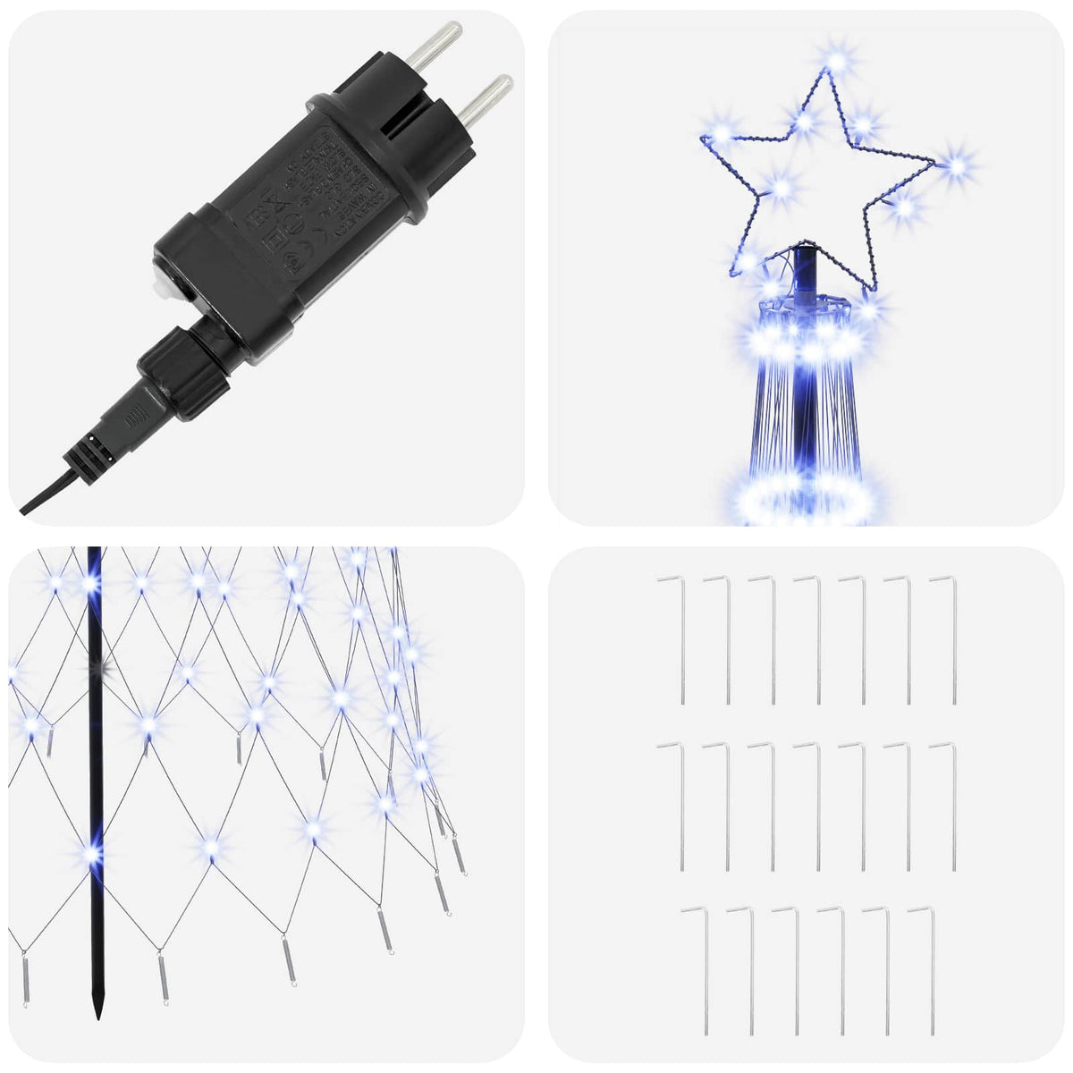 LED Christmas Tree in Black