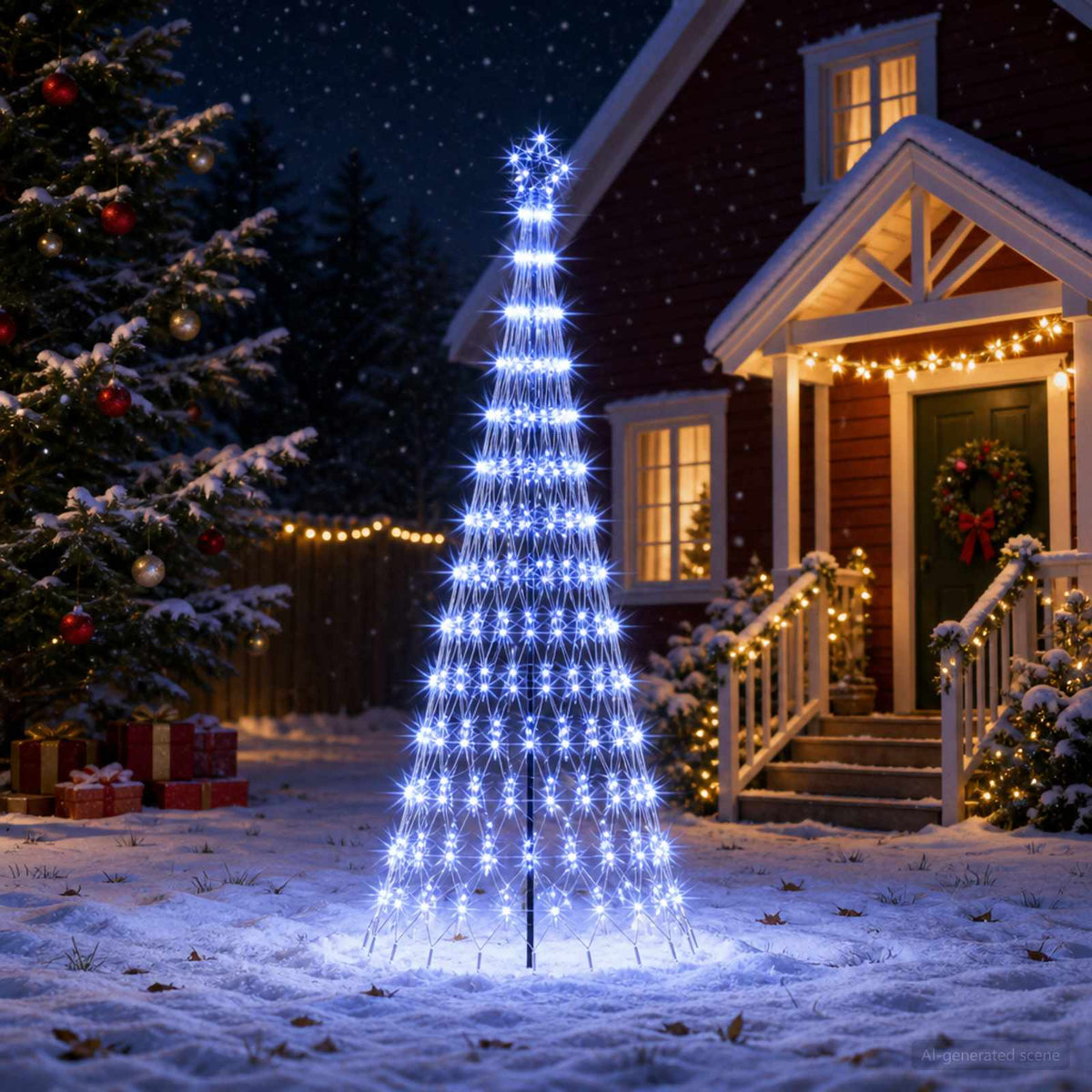 LED Christmas Tree in Black