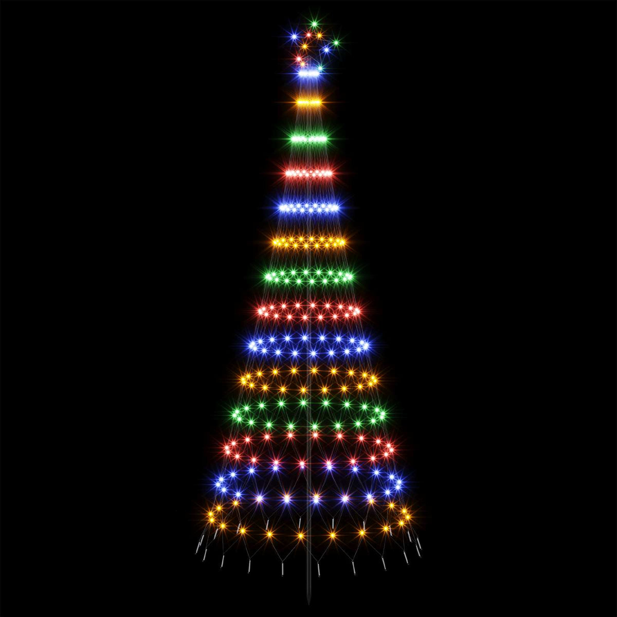 LED Christmas Tree in Black