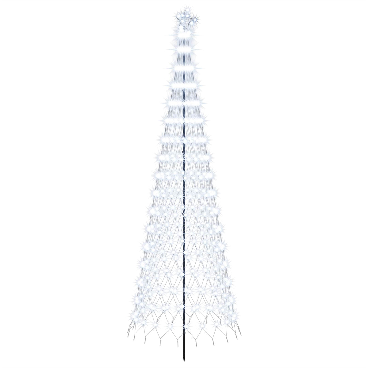 LED Christmas Tree EKENAS 230 LEDs Steel Cold white 300 cm