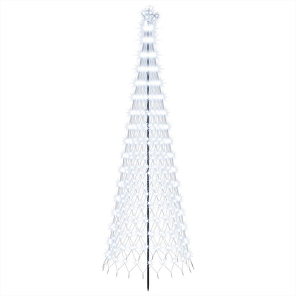 LED Christmas Tree EKENAS 230 LEDs Steel Cold white 300 cm