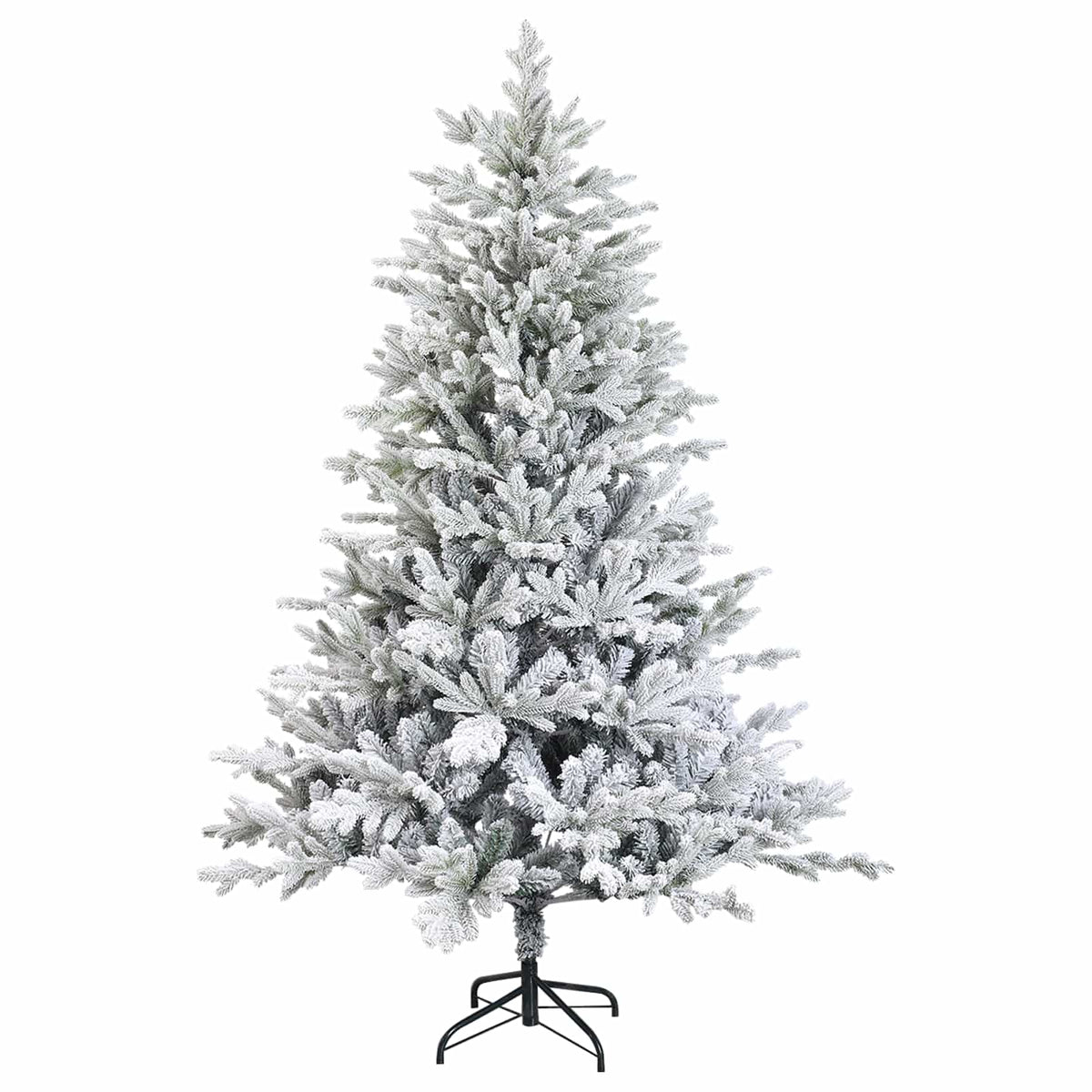 vidaXL Artificial Hinged Christmas Tree 120 cm PVC and Metal 3