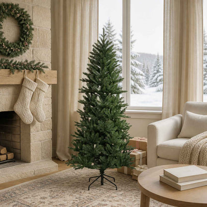 vidaXL Artificial Hinged Christmas Tree 120 cm PVC and PE Green 1