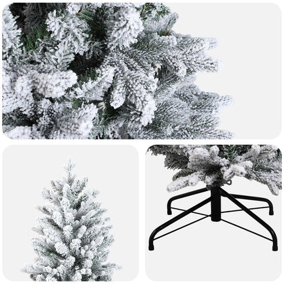 vidaXL Artificial Hinged Christmas Tree 120 cm PVC and PE 4