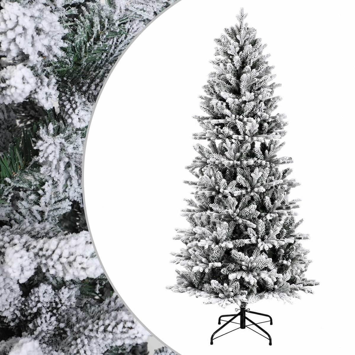 vidaXL Artificial Hinged Christmas Tree 120 cm PVC and PE 2