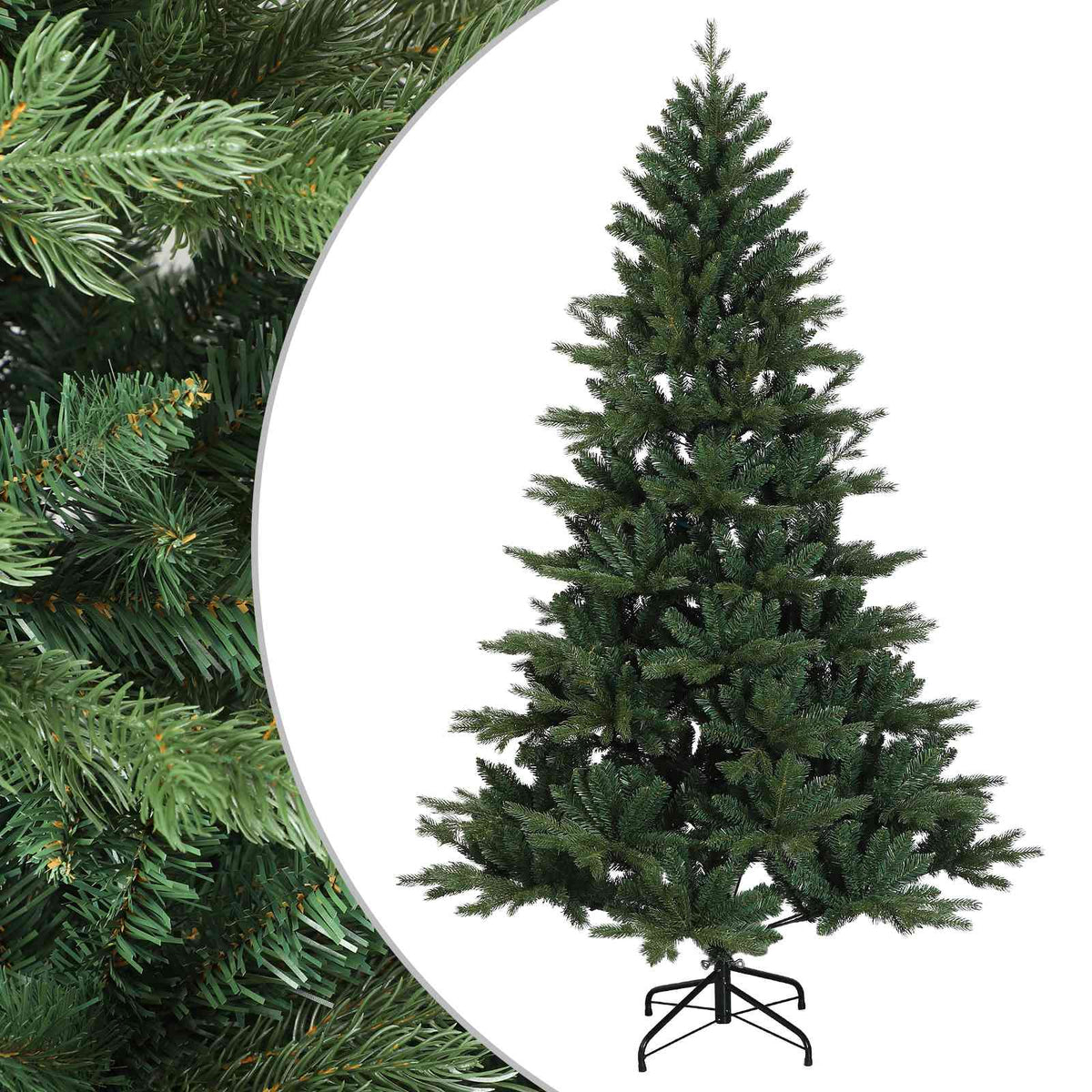 Artificial Christmas Tree with Bauble 150 LEDs Height 120 cm without LED