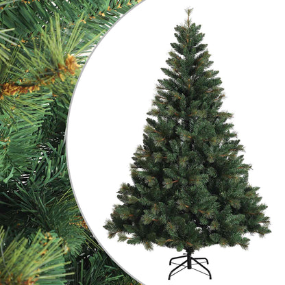 vidaXL Artificial Hinged Christmas Tree 150 cm PVC and Metal Green 2