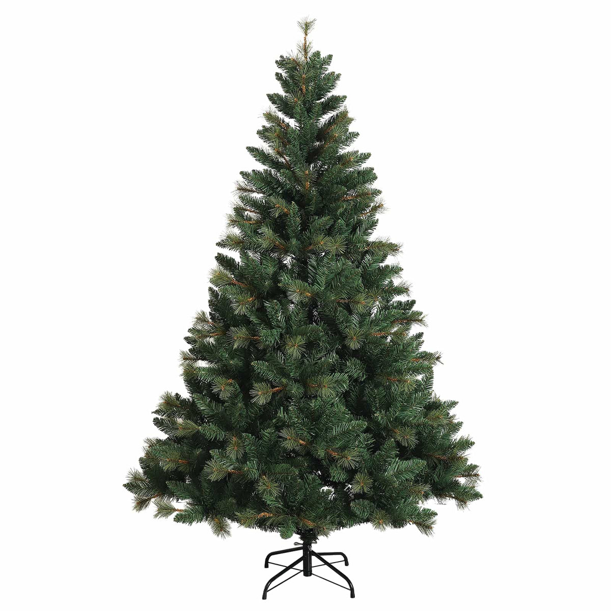 vidaXL Artificial Hinged Christmas Tree 150 cm PVC and Metal Green 3