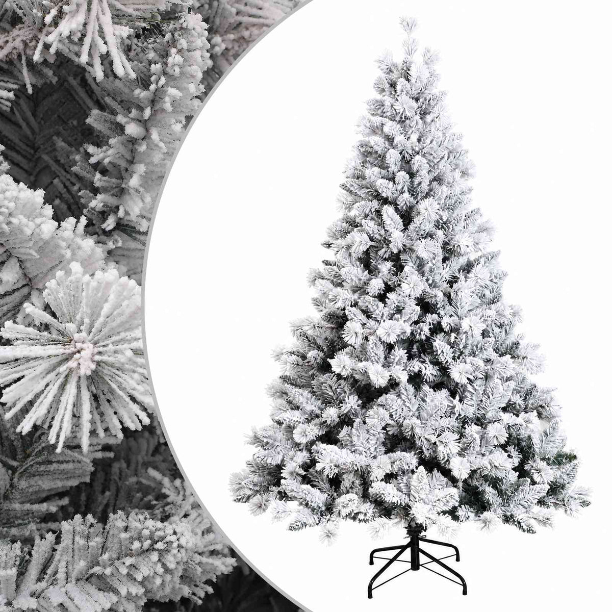 vidaXL Artificial Hinged Christmas Tree 120 cm PVC and Metal 2