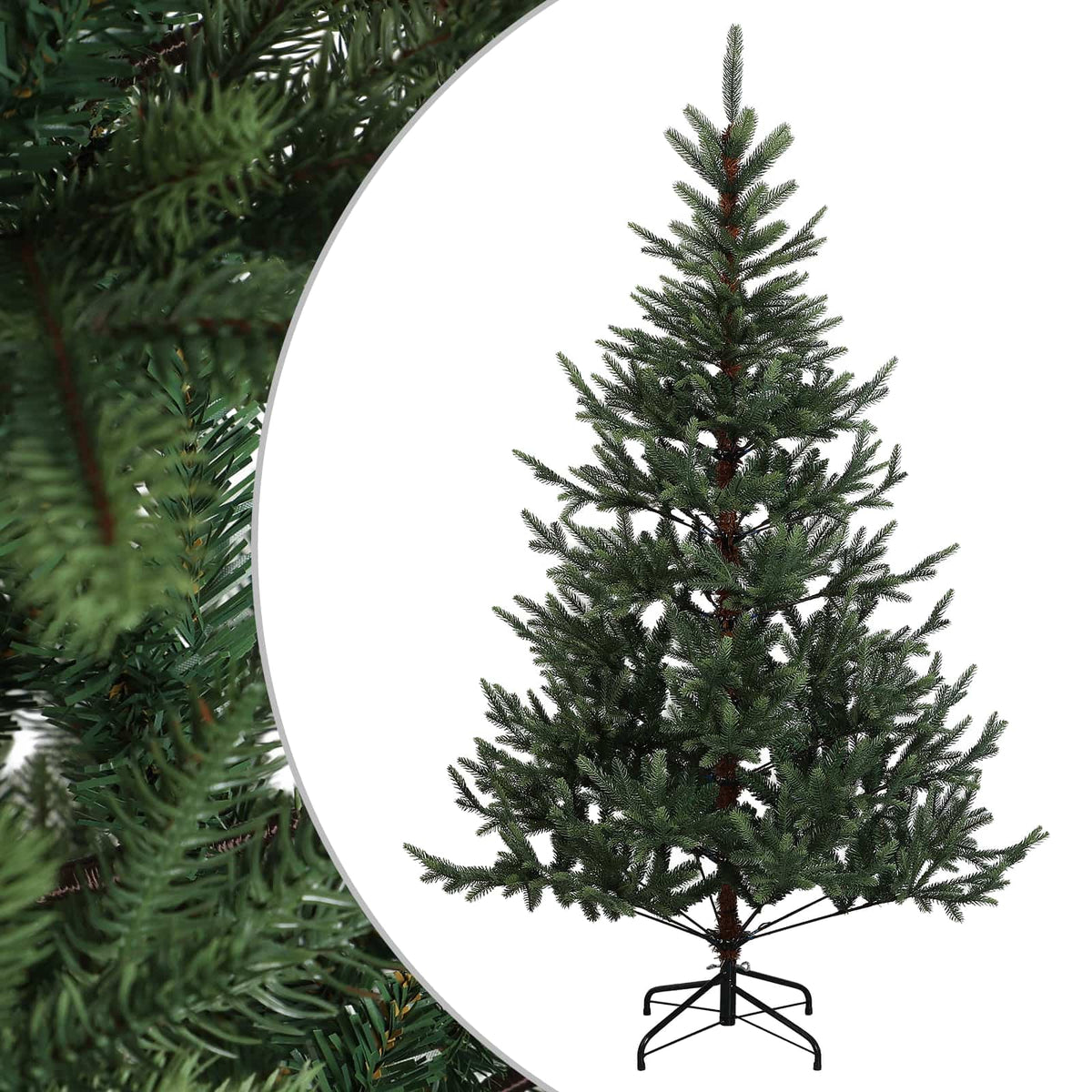 Artificial Christmas Tree with Bauble 150 LEDs Green 150 cm without LED