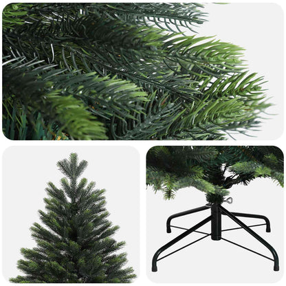vidaXL Artificial Hinged Christmas Tree 120 cm PVC and Metal Green 4