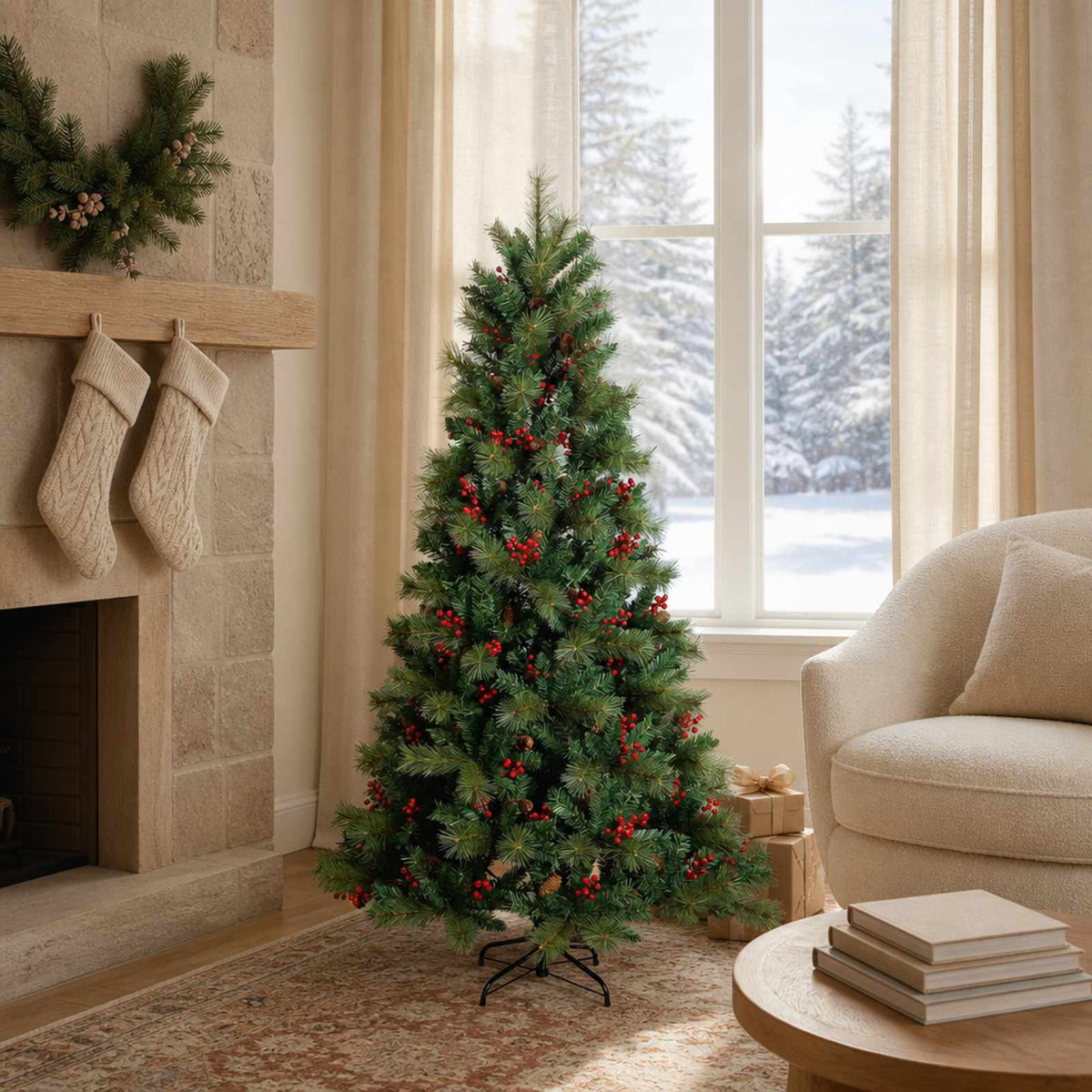 Artificial Christmas Tree Bauble LEDs without LED