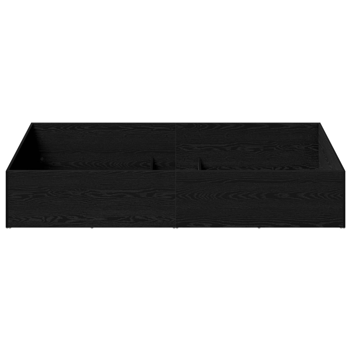 vidaXL Bed Surround for Adjustable Bed Base Black Oak 70 x 200 cm 5