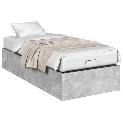 vidaXL Bed Surround for Adjustable Bed Base Concrete Grey 70 x 200 cm 3