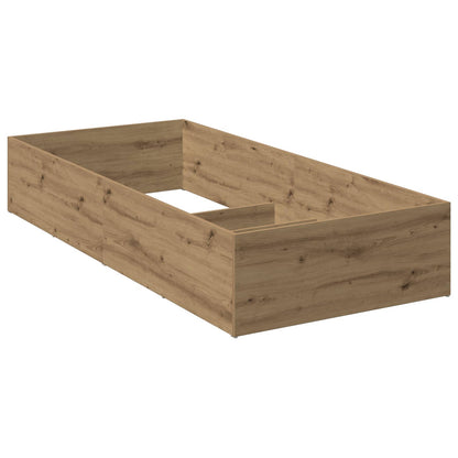 vidaXL Bed Surround for Adjustable Bed Base Artisan Oak 70 x 200 cm 2